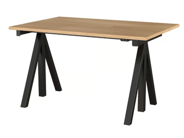 WORKS - Height-adjustable steel and wood office desk by String Furniture - view 2